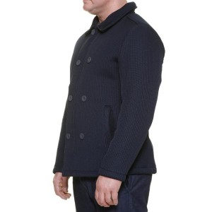 cappottino Maxfort Taglie forti uomo doppio petto blu picot