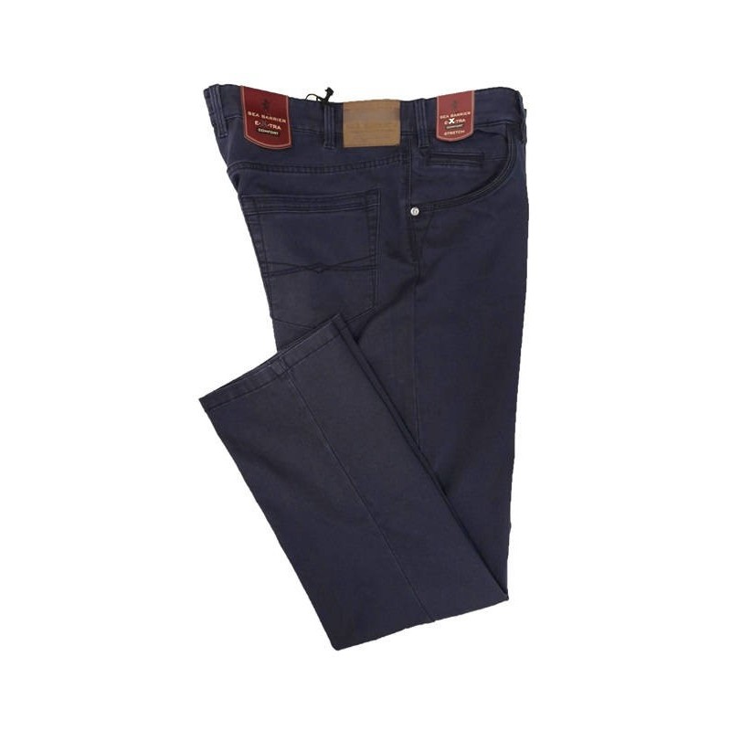 Pantalone Sea Barrier cinque tasche stretch invernale blu dalmogan