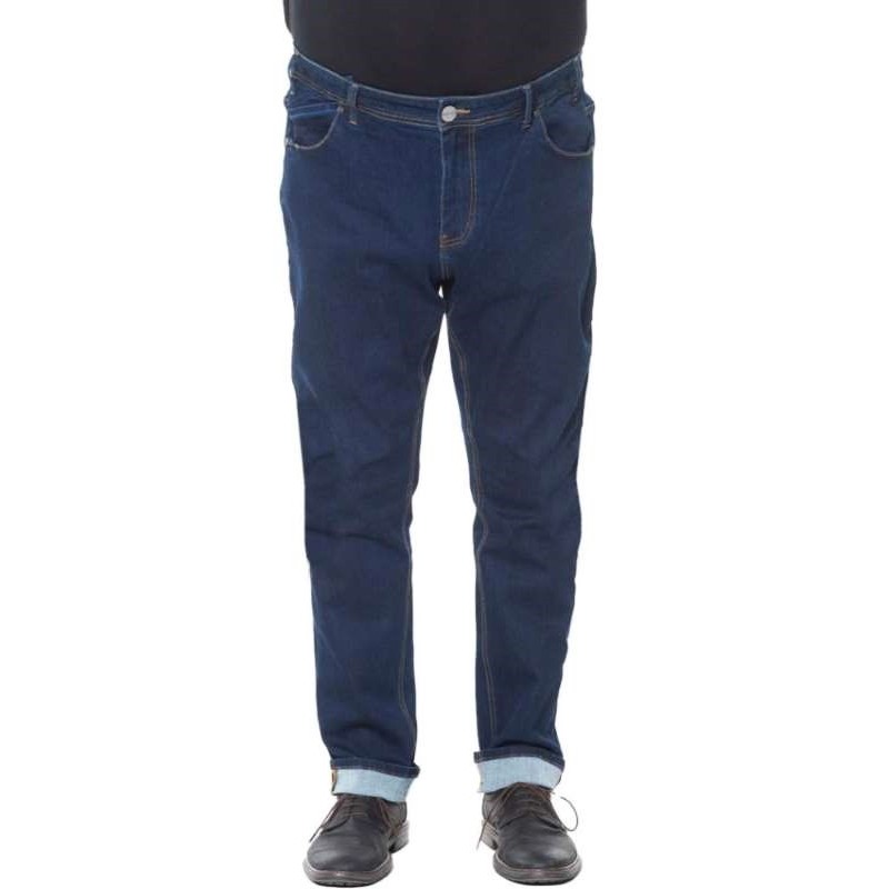Jeans maxfort taglie forti elasticizzato blu scuro uomo