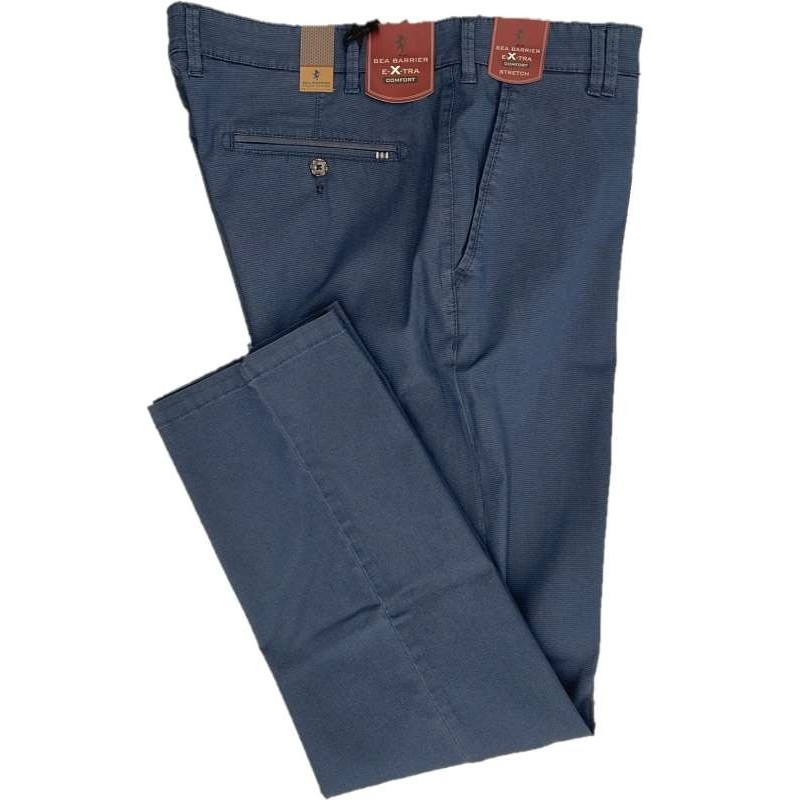 Pantalone Taglie Forti Sea Barrier extra confort tasca chino primavera estate missuri bluette