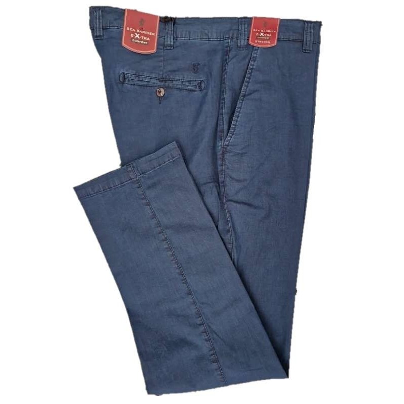 Jeans Taglie Forti Sea Barrier extra confort tasca chino stretch blu