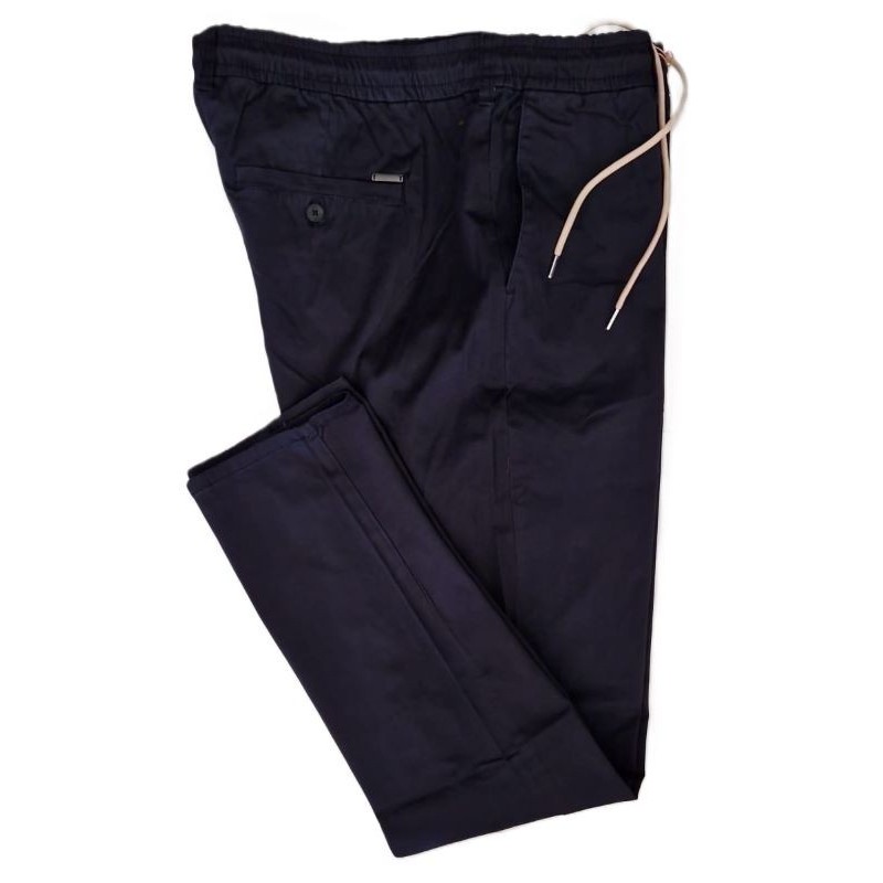 Maxfort Pantalacci taglie forti uomo invernale con elastico in vita blu