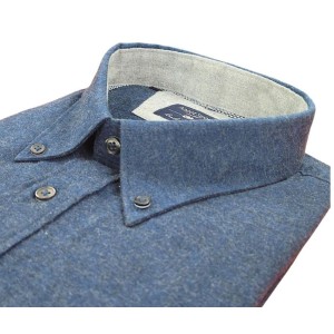 Camicia in Flanella denim Ascot Sport Taglie Forti 3XL-6XL | TaglieFortiOnline