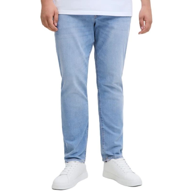 Jeans Jack & Jones taglie forti uomo denim chiaro elasticizzato - Vista frontale