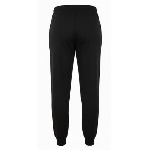 Dettaglio elastico e tessuto cotone leggero pantalone nero 9XL.