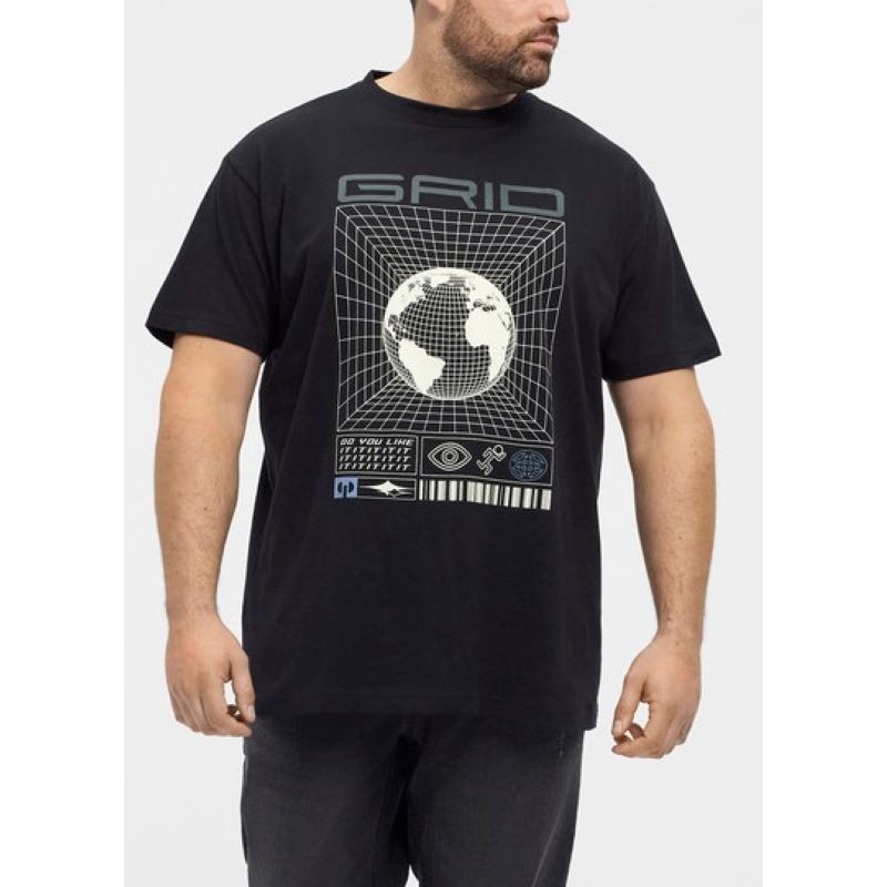 t-shirt-taglie-conformate-uomo-north-grid-nera