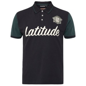 Polo Sportiva Taglie Forti North Latitude Nera e Verde | 3XL-6XL