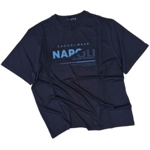 T-shirt Blu Napoli Maxfort 3XL-10XL | Esclusiva Taglie Forti Online