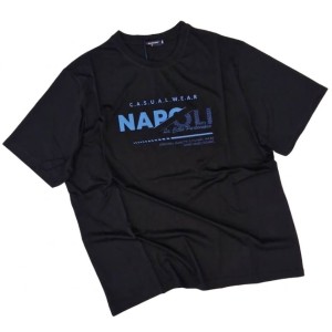 T-shirt Napoli Nera Maxfort Taglie Forti (3XL-10XL) | Taglie Forti Online