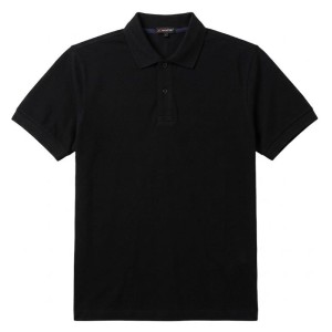 Polo Nera Taglie Forti Maxfort 5000 | Cotone Piquet 3XL-10XL