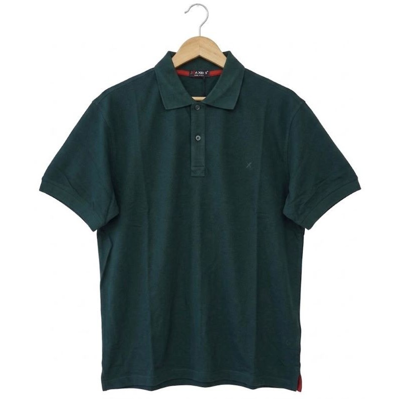 Polo Uomo Verde Bosco Taglie Forti Maxfort 5000 - Cotone Piquet Calibrato