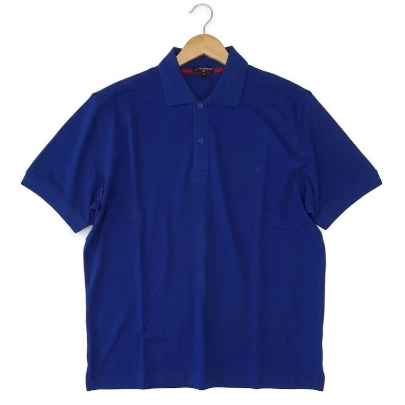 Polo Uomo Blu Royal Taglie Forti Maxfort 5000 Cotone Piquet Calibrato