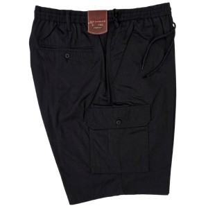 Bermuda Uomo Taglie Forti Sea Barrier Nero con Tascone (3XL-8XL)
