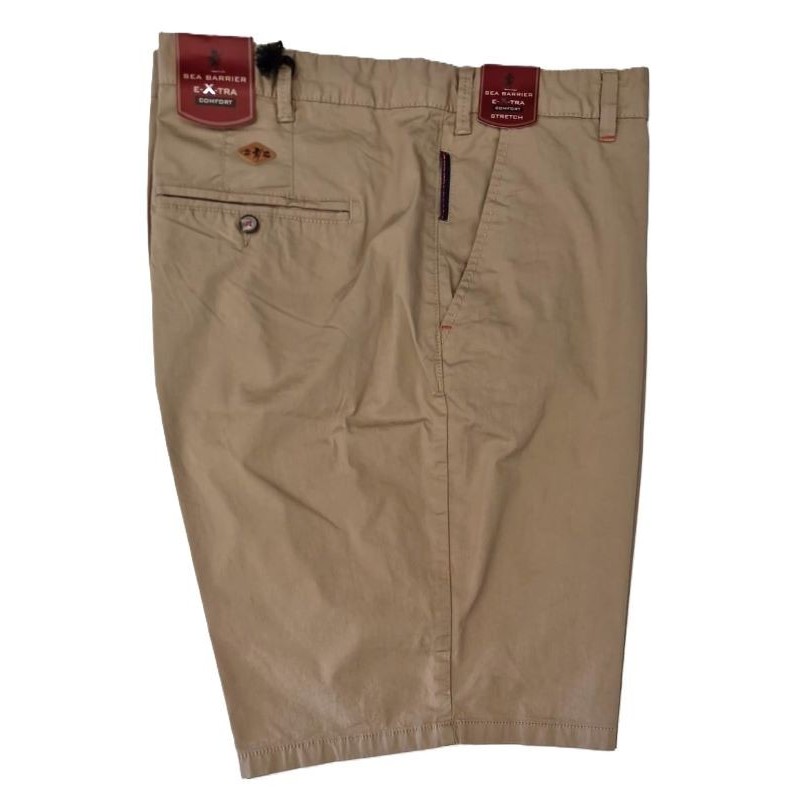 Bermuda Chino Uomo Taglie Forti Sea Barrier Beige (57-75)