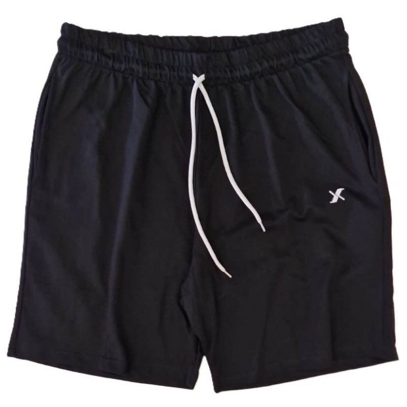 Maxfort pantaloncino nero in cotone con laccetto bianco