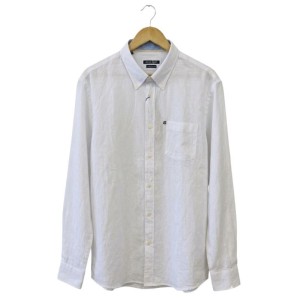 Camicia bianca uomo taglie grandi Ascot Sport in misto lino, per abbigliamento uomo taglie forti e calibrate.