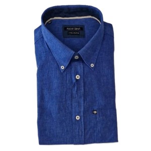 Camicia Ascot Sport Lino Royal| Taglie Forti Uomo Online