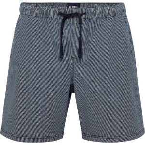 Bermuda Taglie Forti Uomo Rigato Blu | North | tagliefortionline.it