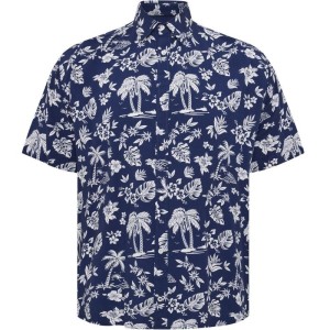 Camicia Viscosa Uomo Fantasia Palme | Taglie Grandi North