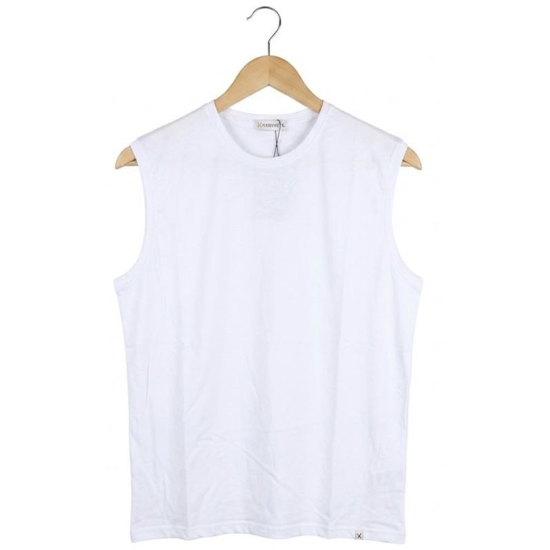 T-shirt Smanicata Uomo Taglie Calibrate Maxfort Bianca