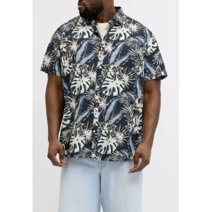 Camicia Floreale Blu Jack & Jones | Taglie Forti Online