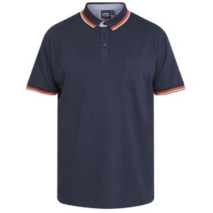 Polo Taglie Forti Uomo North Blu Scuro Elasticizzata - 3XL-6XL