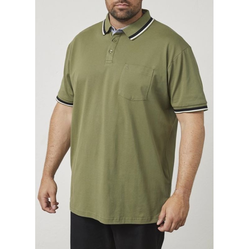 Polo Taglie Extralarge Uomo North Verde Elasticizzata - 3XL-6XL