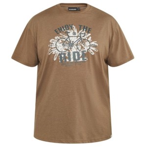 T-Shirt Moro Grafica Bicicletta North | Taglie Forti Uomo