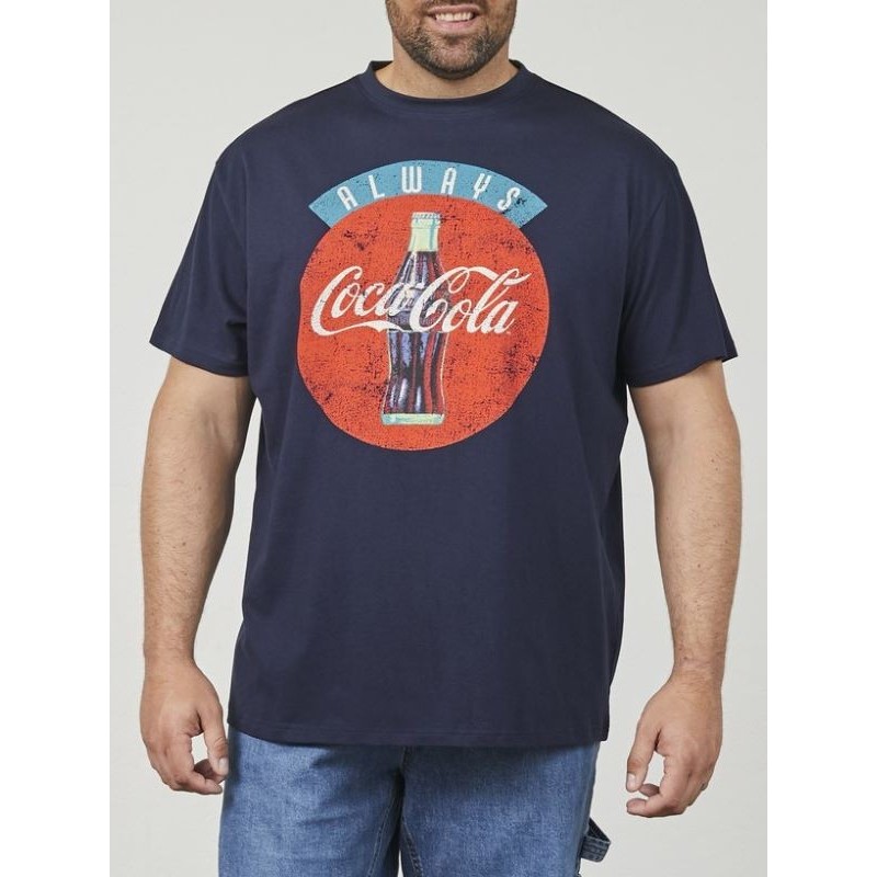 T-shirt Uomo Taglie Forti Blu Coca Cola North 56 4 | Calibrata