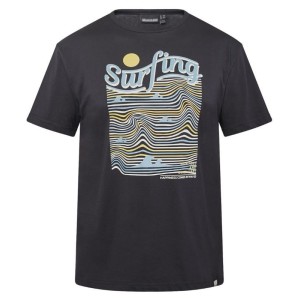 T-shirt Nera Surfing North 56 4 | Abbigliamento Taglie Forti