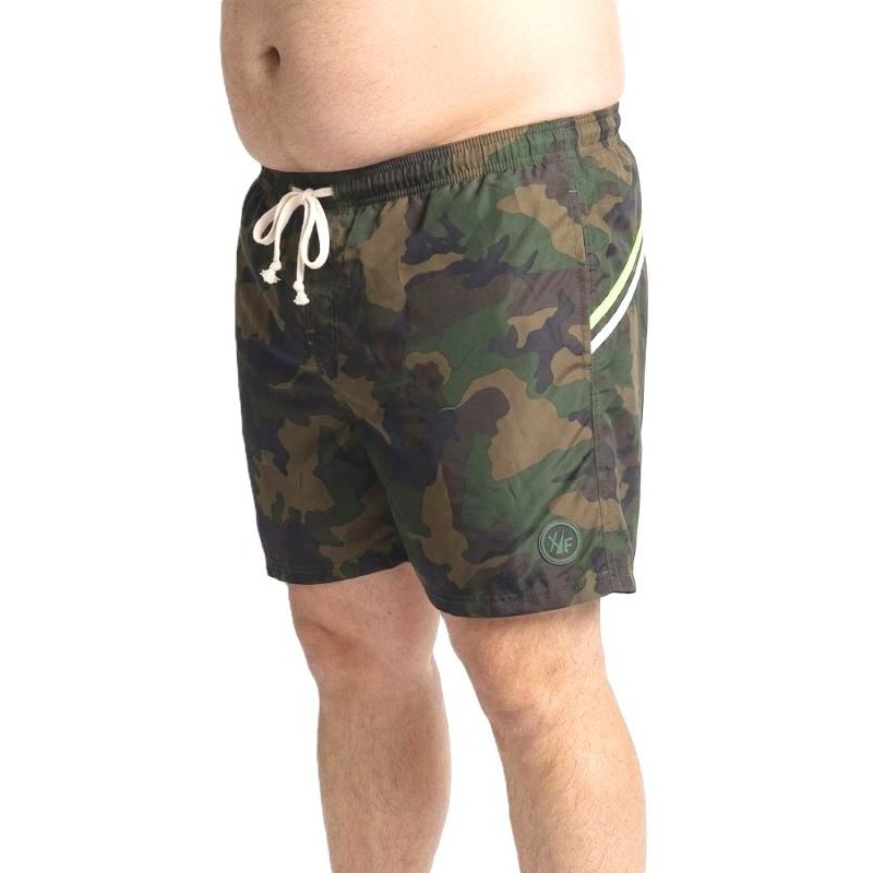 Costume da bagno mimetico per uomo forte Maxfort Sunny vista frontale