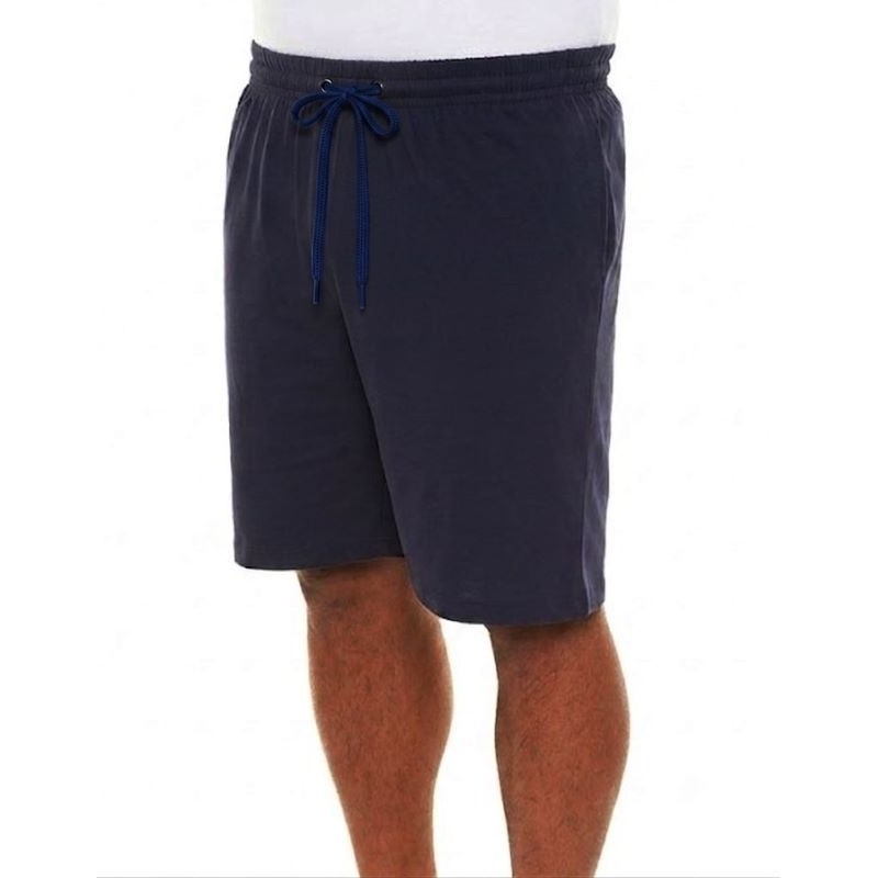 Bermuda Uomo Taglie Calibrate Estivo Cotone Leggero Blu Roseto