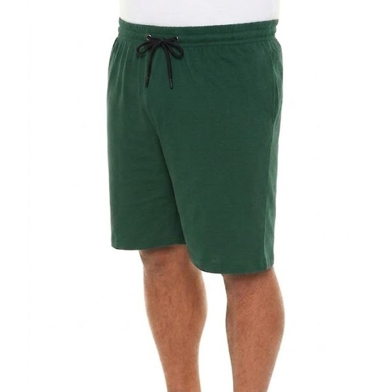 Bermuda Uomo Taglie Forti Cotone Leggero Verde Roseto