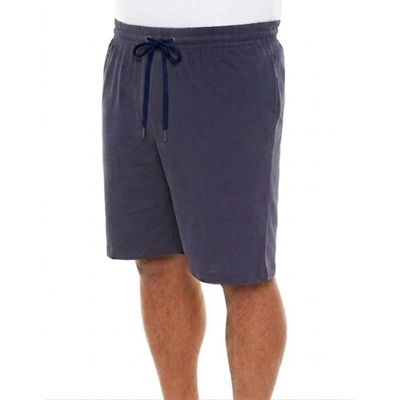 Bermuda Uomo Taglie Comode Cotone Blu Lavagna Roseto