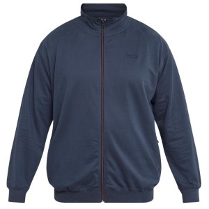 Felpa Extralarge Aperta Blu Uomo con Zip Intera | Taglie Forti Online