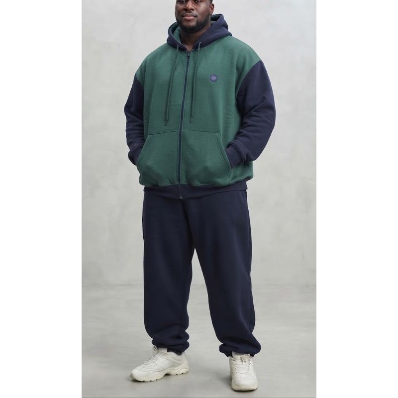 Tuta Maxfort Taglie Forti Uomo con Cappuccio | Blu e Verde