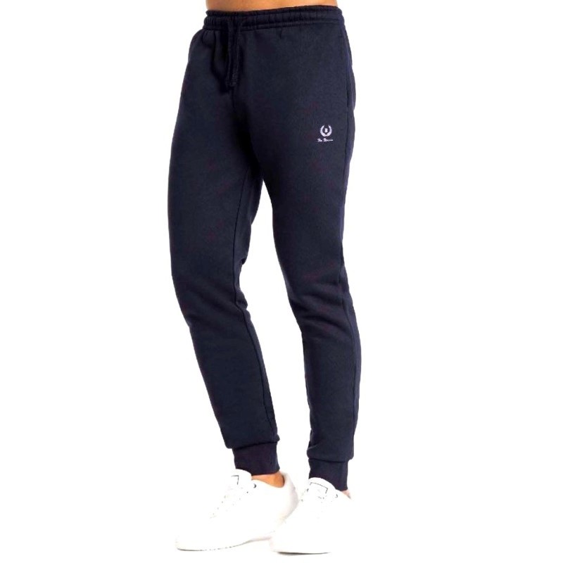 Pantalone Tuta Taglie Forti Uomo Be Board 9037 Blu con Polsino | Tagliefortionline