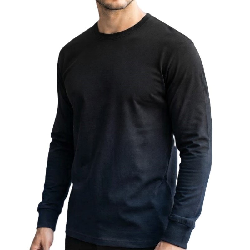 Maglia Girocollo Uomo Taglie Forti Maxfort Nera | Taglie Forti Online