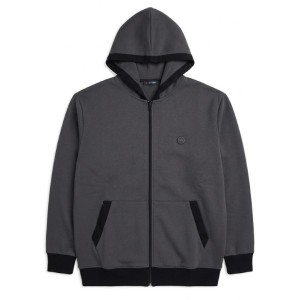 Felpa Uomo Taglie Calibrate Maxfort Grigia | Zip e Cappuccio