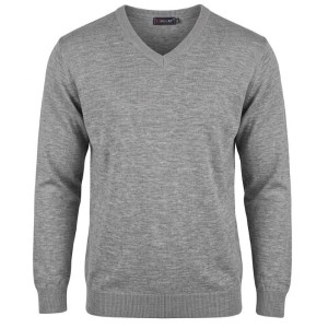 maglione scollo punta taglie forti misto lana maxfort