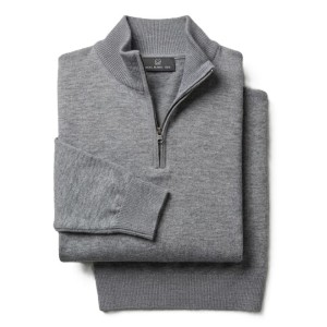 Maglione Taglie Forti Maxfort Mezza Zip Grigio | da 3XL alla 8XL