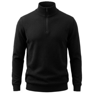 maglione mezza zip misto lana maxfort