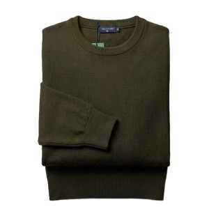 Maglione Girocollo Verde Uomo Taglie Forti Maxfort | 3XL-8XL