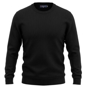 maglione girocollo maxfort extralarge nero